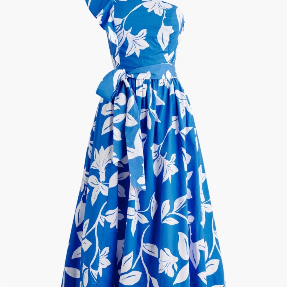 J. Crew one shoulder Midi Dress